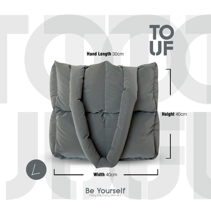 TOUF Large Puffer Çanta – Vizon