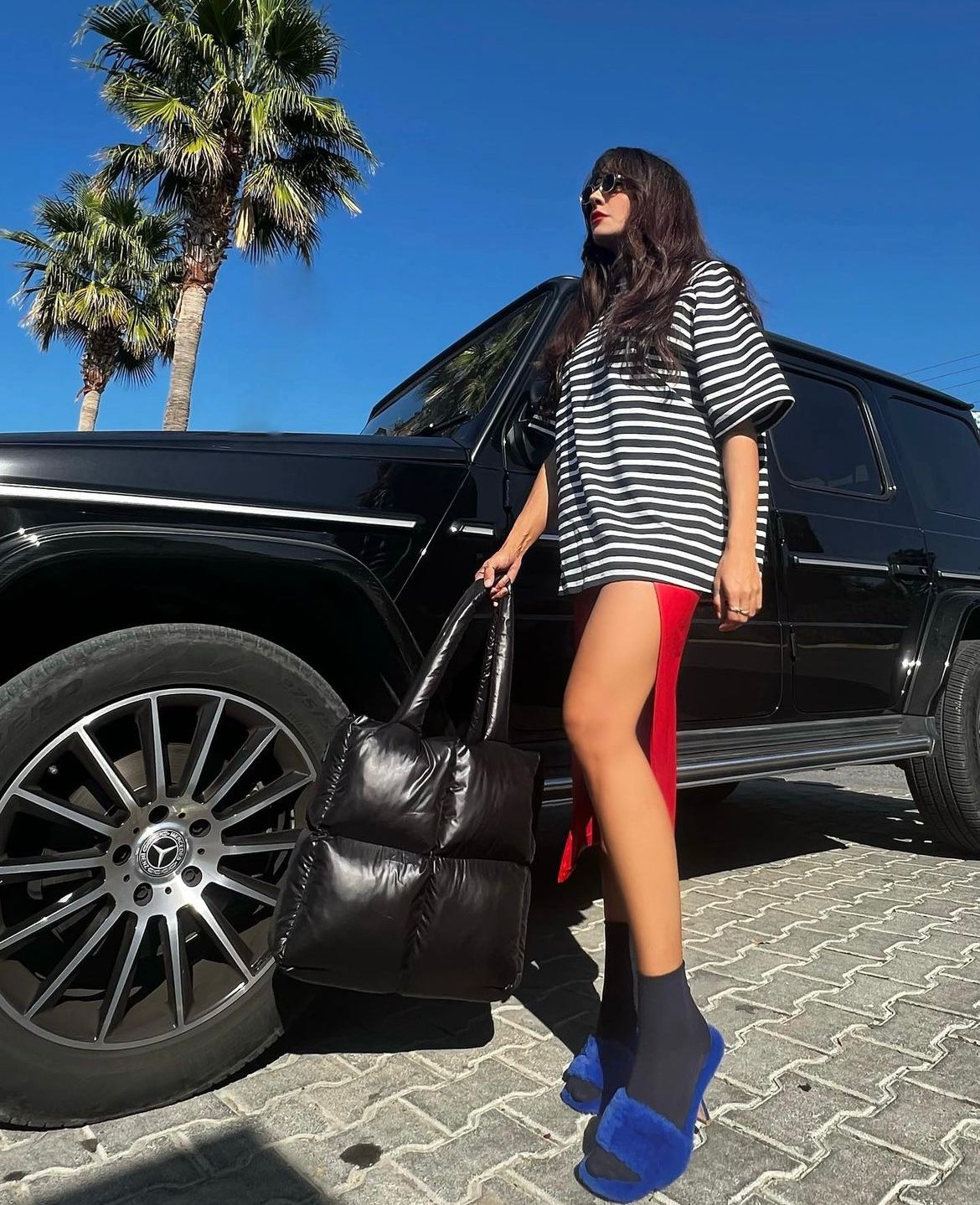 TOUF Large Puffer Çanta – Siyah