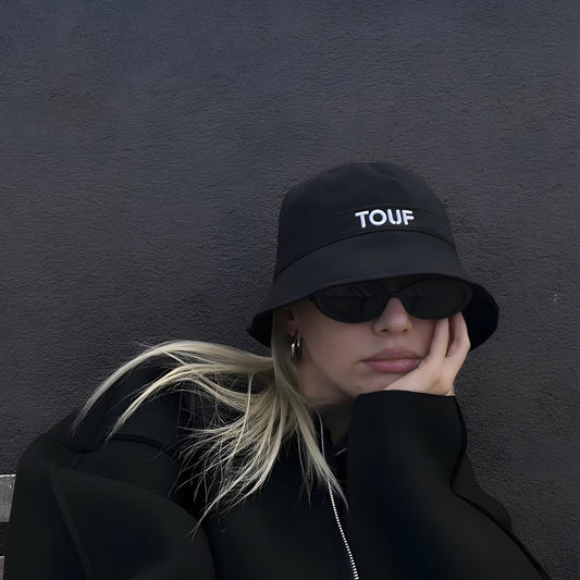 TOUF Wide Black Şapka