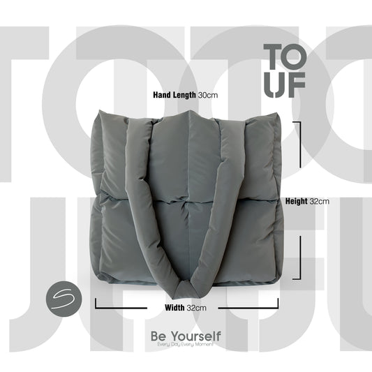 TOUF Small Puffer Çanta – Vizon