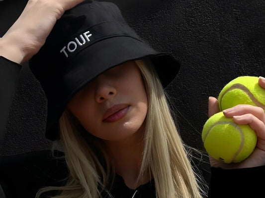 TOUF Wide Black Şapka